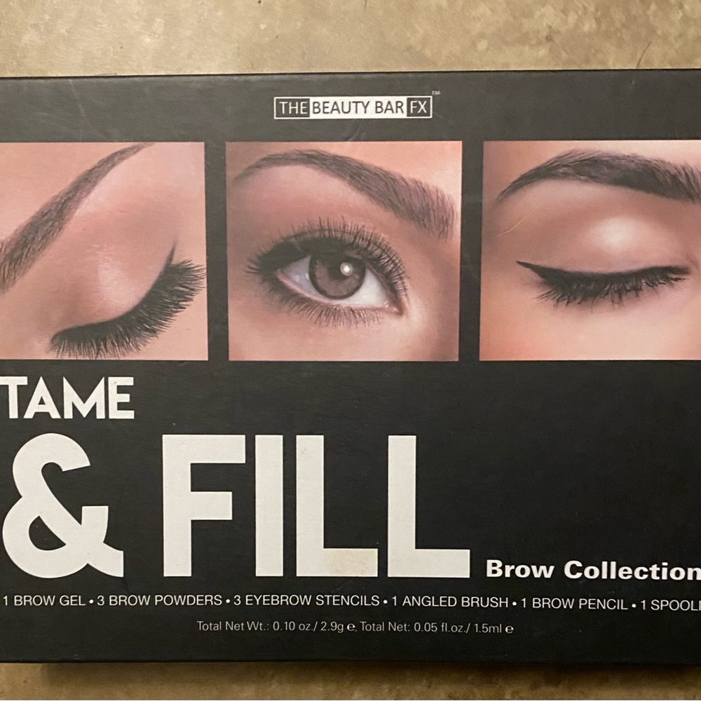 NWTS~The By Beauty Bar-Tame & Fill your eyebrows & makeup kit